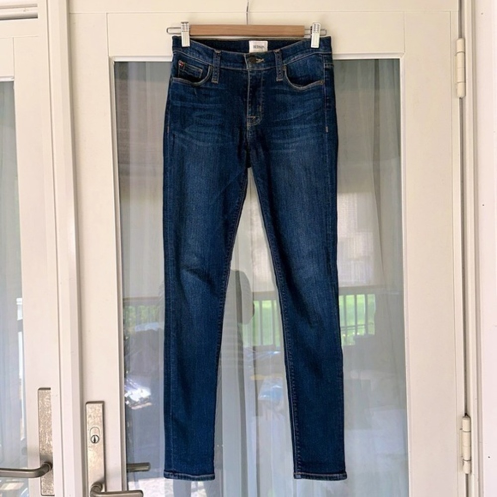 Hudson Stretch Skinny Dark Wash Blue Jeans size 25/29